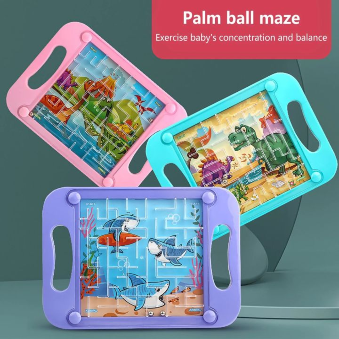 Maze Puzzle Double Balance Ball Board Game For Kids